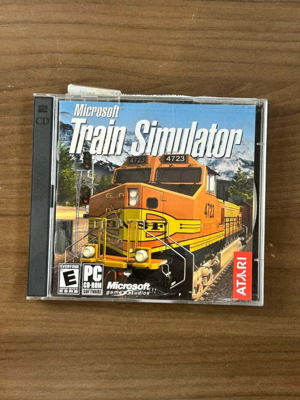 Microsoft Train Simulator PC CD-ROM 2 Disc Set Atari with Jewel Case